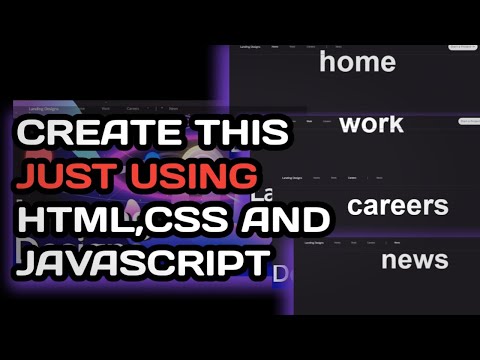 Awesome landing page using html, CSS and JavaScript | landing designs [Video]