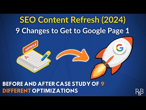 How to Update On Page SEO for Better Ranking (the 9 changes I made to get to page 1) [Video]
