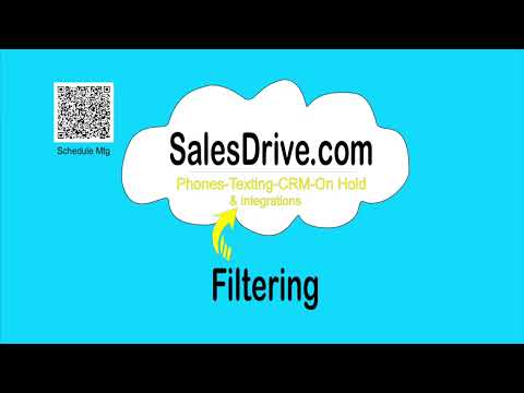 Filtering Contacts, Deals, and Activities in PipeDrive CRM by SalesDrive.com [Video]