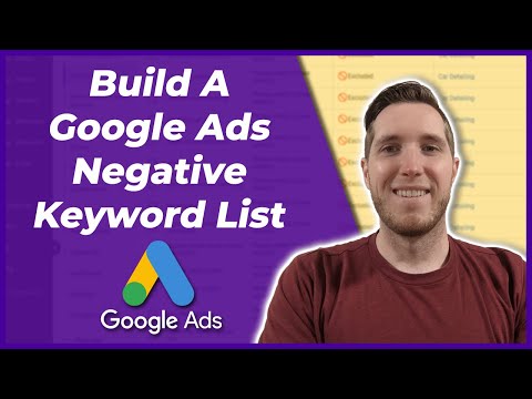 How To Build A Negative Keyword List For Google Ads [Video]