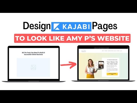 Kajabi Design: Make your Kajabi landing page look like an Amy P page (part 1) [Video]