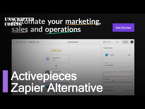 Automation – Activepieces, and open source alternative to Zapier  | Unscripted Coding [Video]