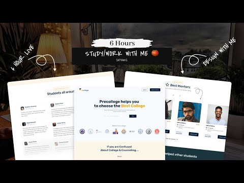 Designing a Landing Page on Figma Live | Study/Work with me Session [Episode 3] 🍅✍️ [Video]