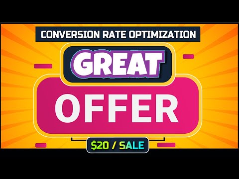 Conversion Rate Optimization For Affiliate Marketing Offers ➕ Up To $20.40 / Sale 🚀 [Video]