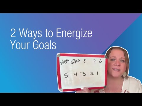 MAPS Coaching Quick Tip of the Week – 2 Ways to Energize Your Goals [Video]