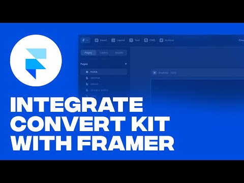 How to Integrate ConvertKit With Framer (Tutorial) [Video]