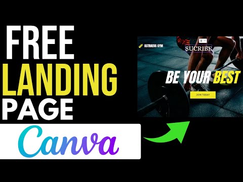 How to Create a Free Landing Page with Canva 2024 (Step by Step) – for Beginners [Video]