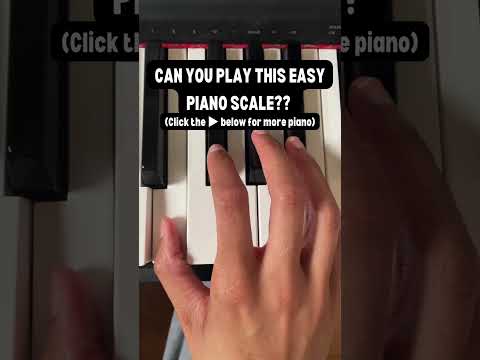 Play this EASY piano scale (for beginners)  [Video]