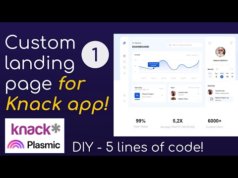 Custom landing page for Knack app with 5 lines of code | 1 of 2: getting set up [Video]