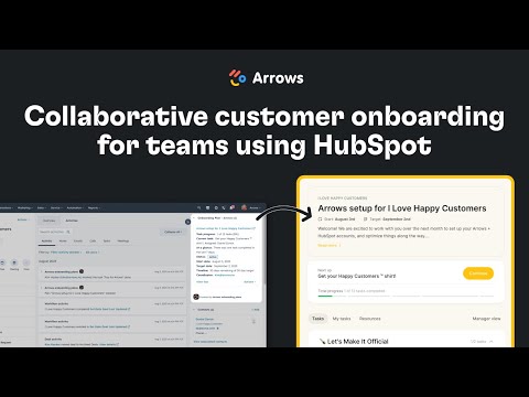 Arrows.to — onboard your customers using HubSpot [Video]