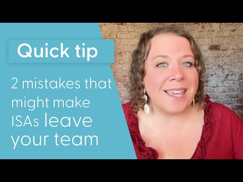 These 2 mistakes might make an ISA leave your team🏃‍♂️💨 [Video]
