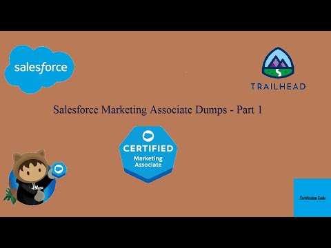 Salesforce Marketing Associate Dumps | Salesforce Marketing Associate Certification |  Part 1 [Video]