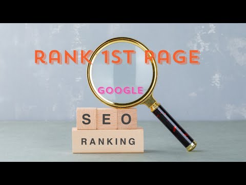 How to rank website on google first page and also get organic traffic [Video]