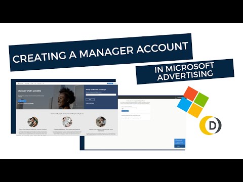 Creating a Manager Account within Microsoft Advertising with Diginius [Video]