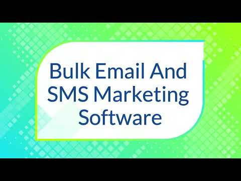 Bulk Email And SMS Marketing Software [Video]