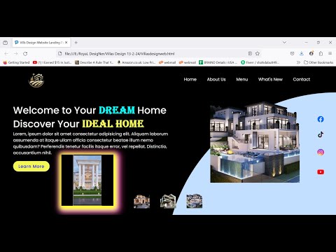 Amazing Photo Effect Landing Page Website Using HTML, CSS, and JavaScript | SparklinG Web DesigneR [Video]