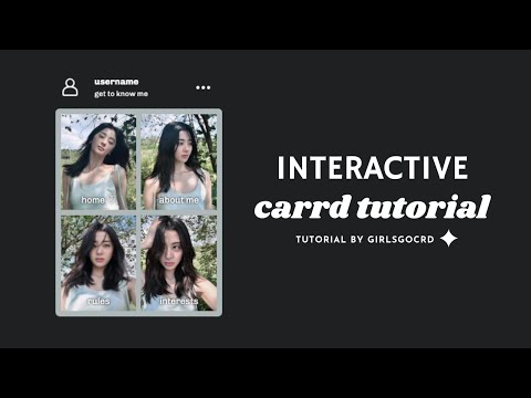 simple interactive carrd tutorial – © jibeomcito or taeksplace [Video]