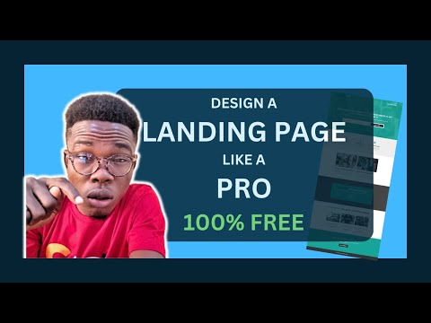 How to Design a Simple Landing Page even if you are a beginner 🚀✨ [Video]