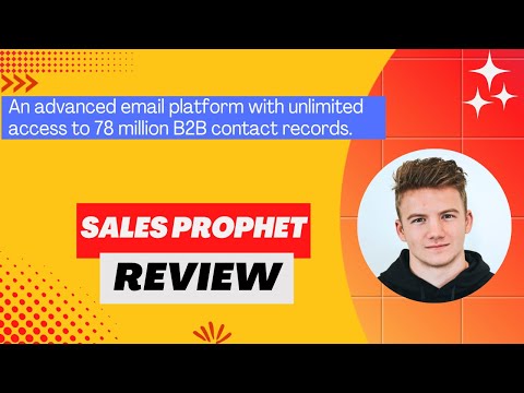 Sales Prophet Review, Demo + Tutorial I Sales & marketing automation platform providing B2B sales [Video]