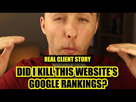 Did I KILL This Website’s Google Rankings?(1) [Video]