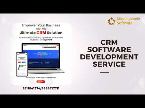 CRM Software Development Services in Microdynamic Software Private Limited [Video]