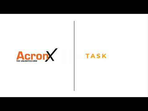 Acronx CRM tutorial – Tasks [Video]