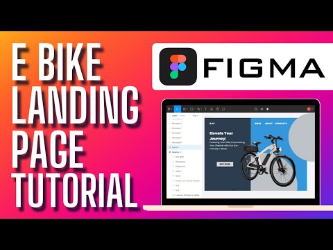 How to Create Landing Page in Figma (How to Create e Bike Landing Page UI Design in Figma) [Video]