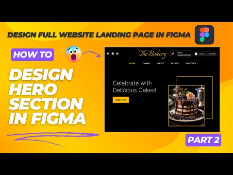 Design a Full Website Landing Page in Figma 2024 | Part 2 | Design Hero Section [Video]