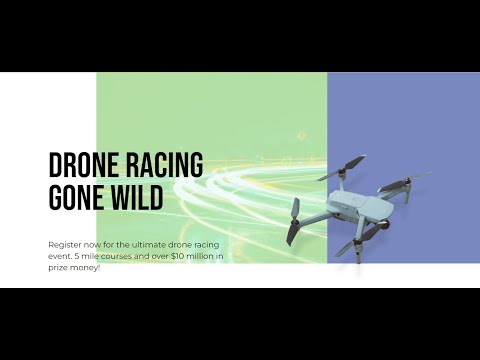 Responsive Drone Event Landing Page Design | HTML, CSS, JavaScript [Video]