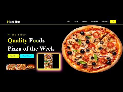 Restaurant Website HTML & CSS | Landing Page Html Css [Video]