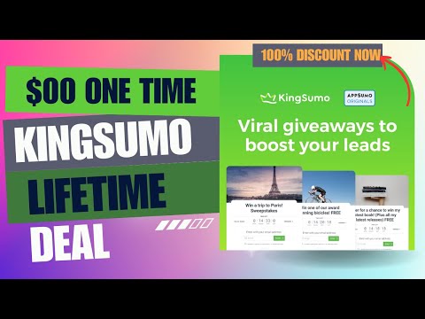 🤯💫🤯 Kingsumo Lifetime Deal | Maximize Your Brand Reach Effortlessly | $00 Lifetime Deal | 100% Now [Video]