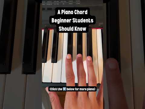 A Piano Chord Beginner Students Should Know!  [Video]