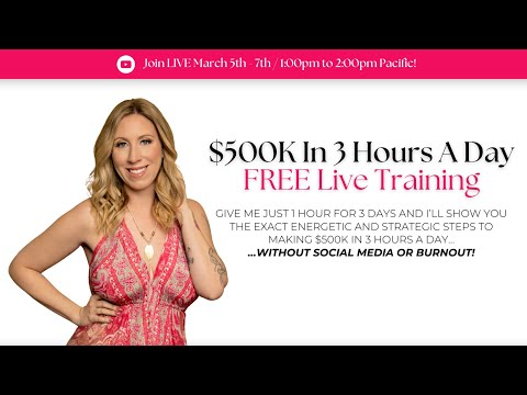 $500K in 3 Hours A Day LIVE Training – Day 3 [Video]