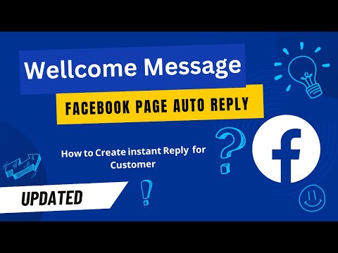 how to setup auto reply on facebook page for facebook messenger [Video]