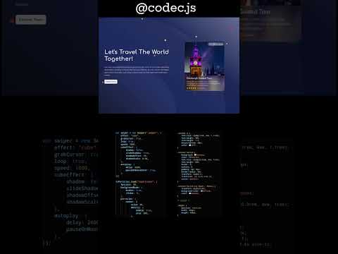 A travelling landing page using HTML CSS JavaScript [Video]