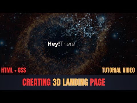 Creating a Stunning Landing Page with 3D Animation | 3d website design tutorial [Video]