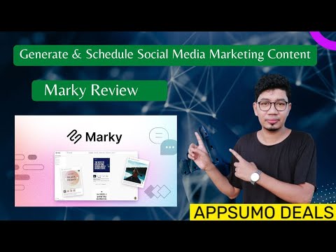 Marky Review Appsumo | Generate & Schedule Social Media Marketing Content Tools [Video]