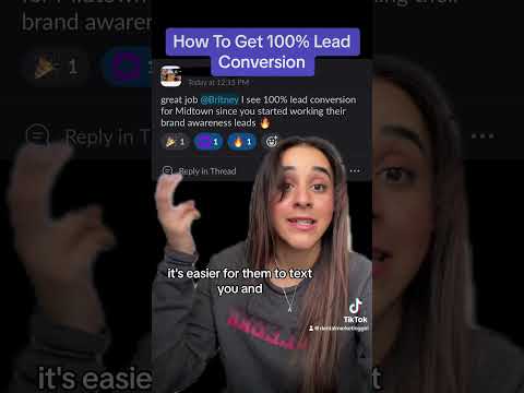 Getting 100% Lead Conversion Rate 🗓️ [Video]