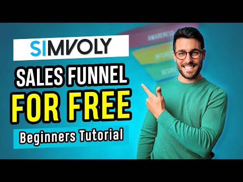 How to build a simple sales funnel for FREE – Simvoly Tutorial 2024 [Video]