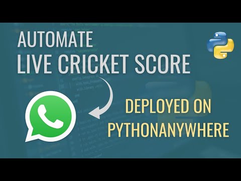 Python Live Cricket Score: Send WhatsApp Updates Automatically!🔥 [Video]