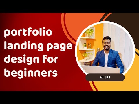 portfolio landing page design for beginners | Elementor landing page design | AB Robin [Video]