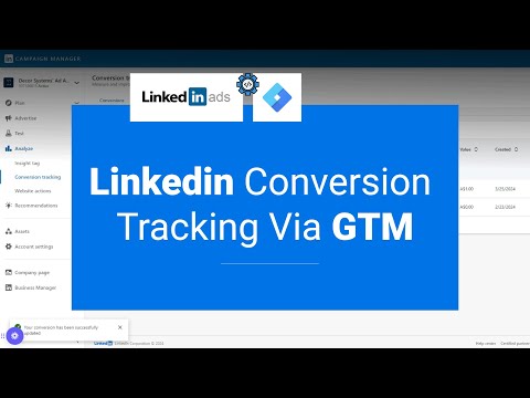 LinkedIn Conversion Tracking Via Google Tag Manager | Made it Very Easy to Implement [Video]