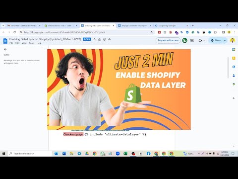 Just 2 Min Setup Shopify DataLayer in GTM|How To Enable Shopify DataLayer||R M Technology [Video]