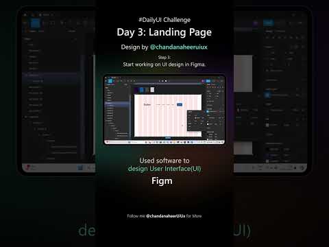 🎨 Daily Ui challenge Day 3 – SaaS Landing Page @chandanaheerUiUx [Video]