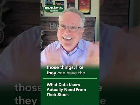 What Data Users Actually Need From Their Stack | [Video]