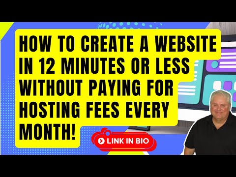 How To Create A Website In 12 Minutes Or Less Without Paying For Hosting Fees Every Month! [Video]