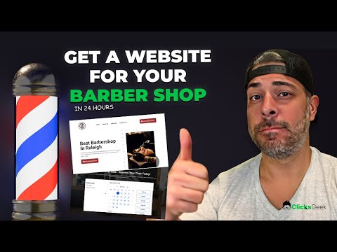 Barbershop Website Design | Barber Websites | Web Design for Barbers [Video]
