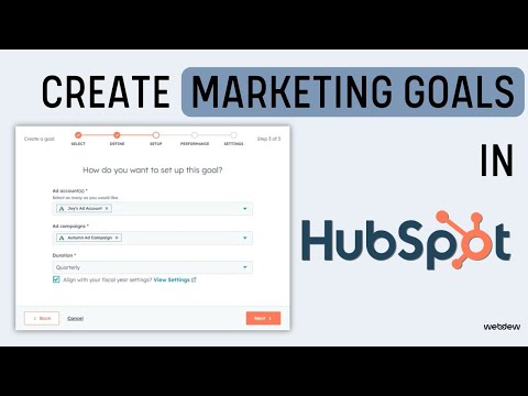 How To Create Marketing Goals Using HubSpot (Step-By-Step) [Video]