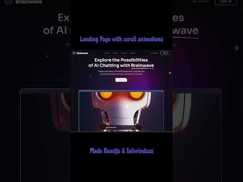 UI/UX Landing Page Brainwave App with Reactjs [Video]
