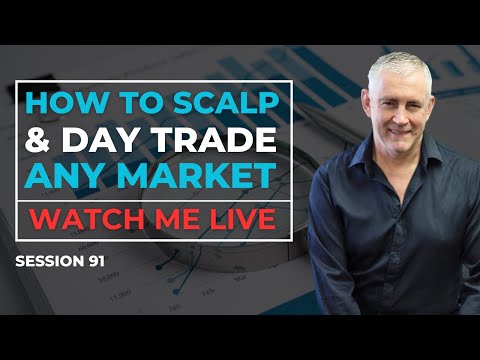 How to Scalp and Day Trade any Market.  Watch me live! (Session 91) [Video]